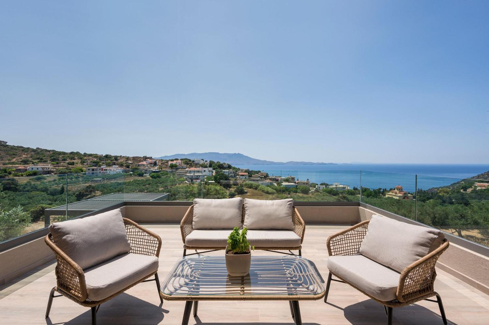 Villa Ekphrasis With Sea View And Jacuzzi Ravdhoúkha Exterior foto
