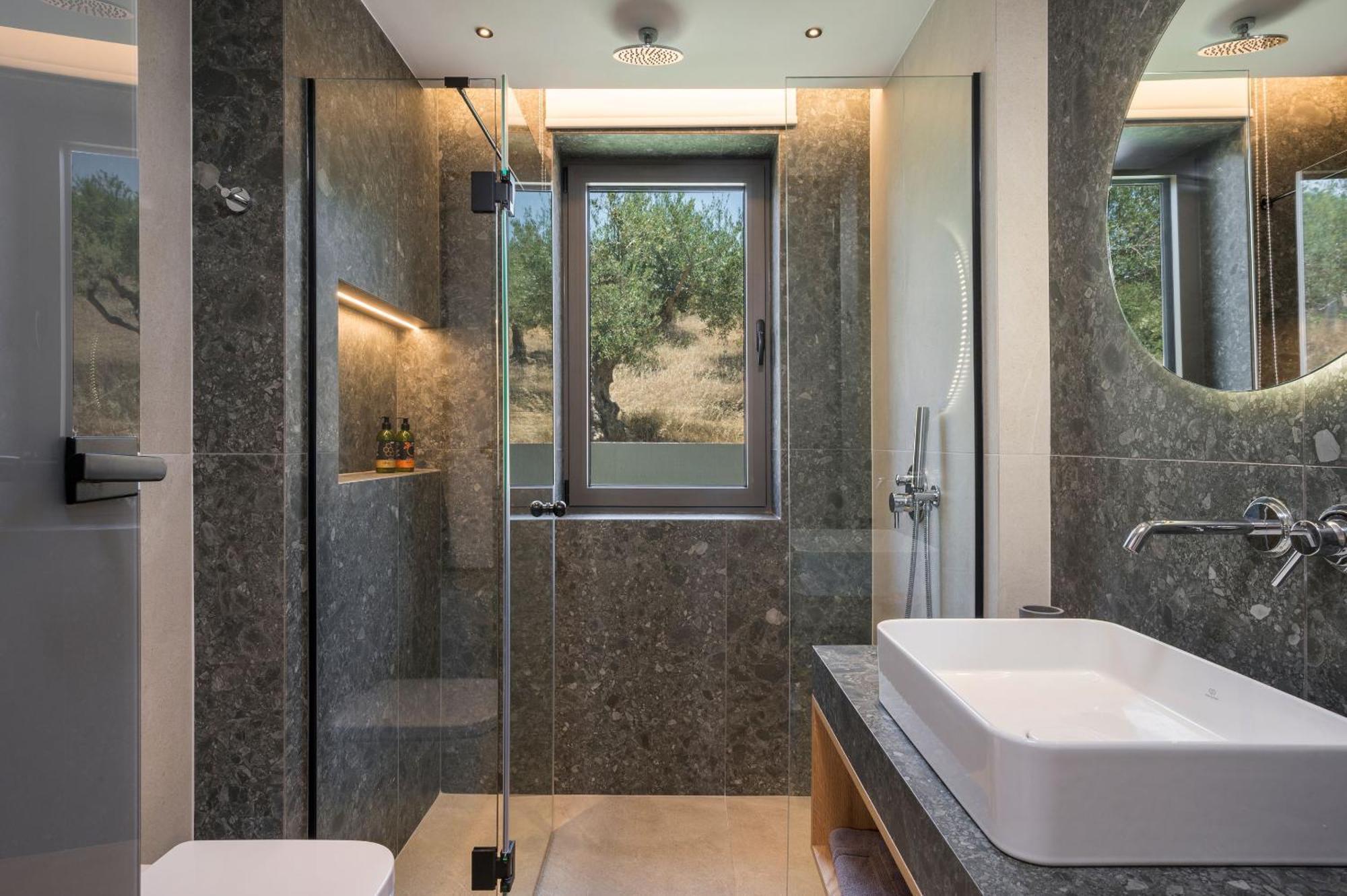Villa Ekphrasis With Sea View And Jacuzzi Ravdhoúkha Exterior foto