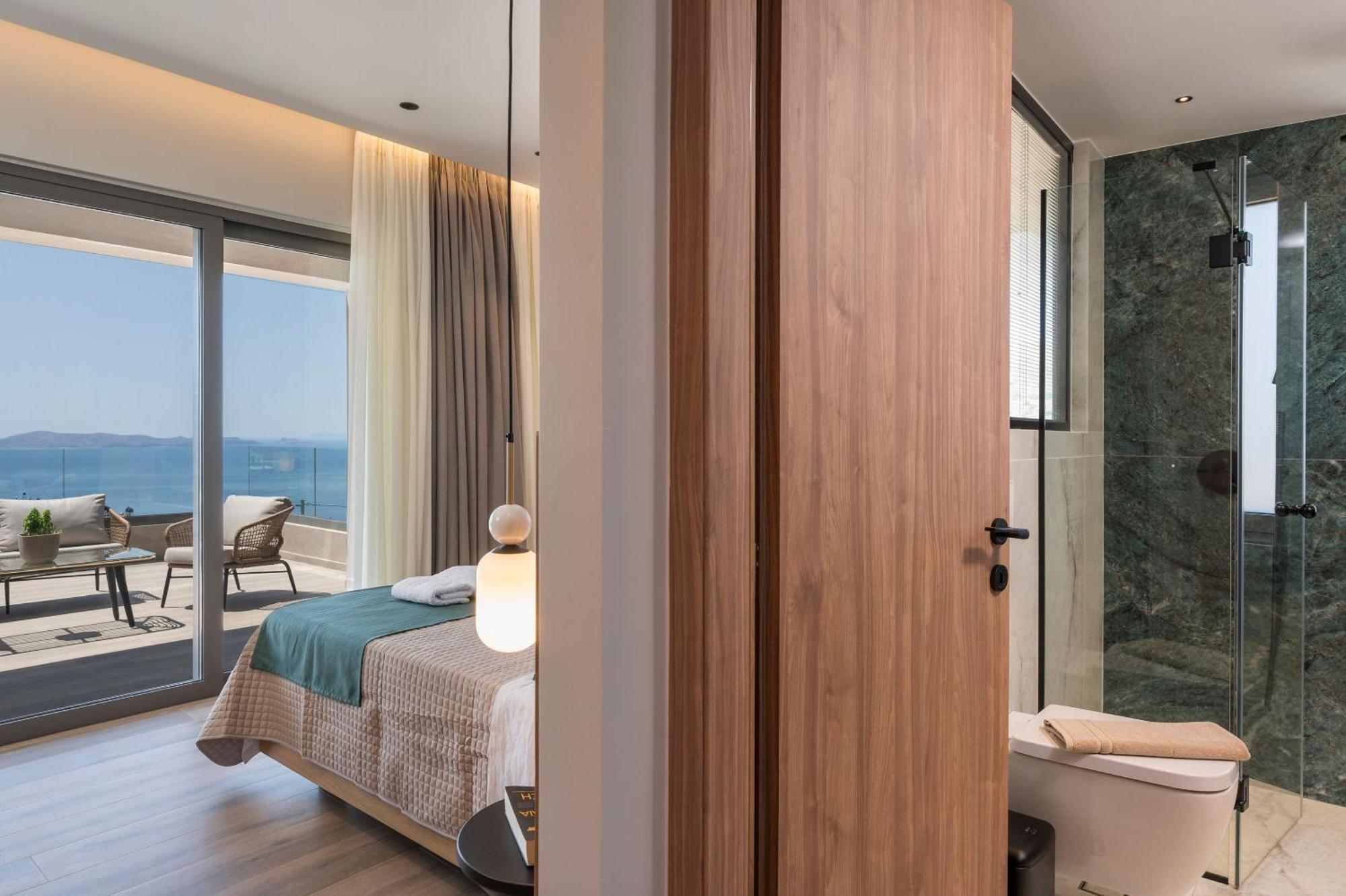 Villa Ekphrasis With Sea View And Jacuzzi Ravdhoúkha Exterior foto