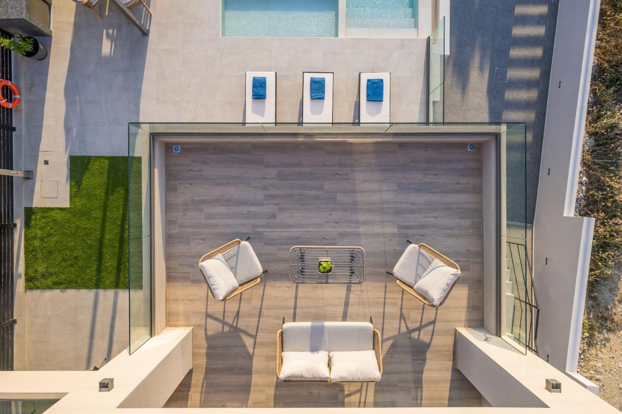 Villa Ekphrasis With Sea View And Jacuzzi Ravdhoúkha Exterior foto